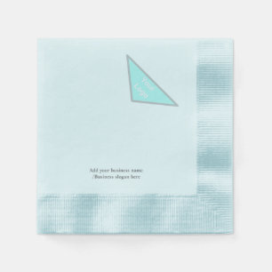 Serviette En Papier Logo personnalisé simple et élégant ici serviettes