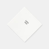 Serviette En Papier Logo personnalisé simple et élégant ici société (Coin)