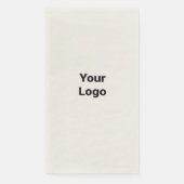 Serviette En Papier Logo personnalisé simple et élégant ici société (Devant)