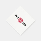 Serviette En Papier Logo Phi Sigma Kappa (Coin)