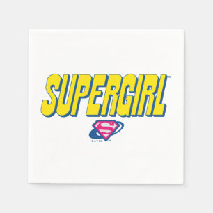 Serviette En Papier Logo Pop Supergirl