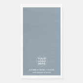 Serviette En Papier Logo promotionnel Dusty Blue Business (Devant)