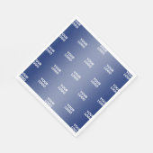 Serviette En Papier Logo simple à répéter | Dégradé bleu (Coin)