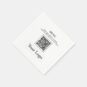 Serviette En Papier Logo simple pour entreprise & Serviettes de table (Coin)