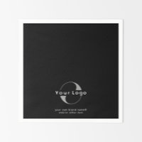 Logo sur Black + White Text Company Business Paper
