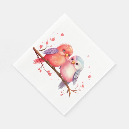 Serviette En Papier Loisirs violets, bleus et roses (Coin)