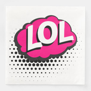 SERVIETTE EN PAPIER LOL