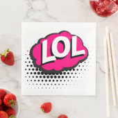SERVIETTE EN PAPIER LOL (En situation)