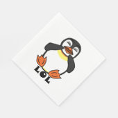 Serviette En Papier LOL Pingouin riant (Coin)