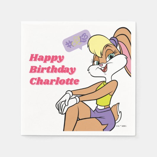 Serviette En Papier Lola assis (Devant)