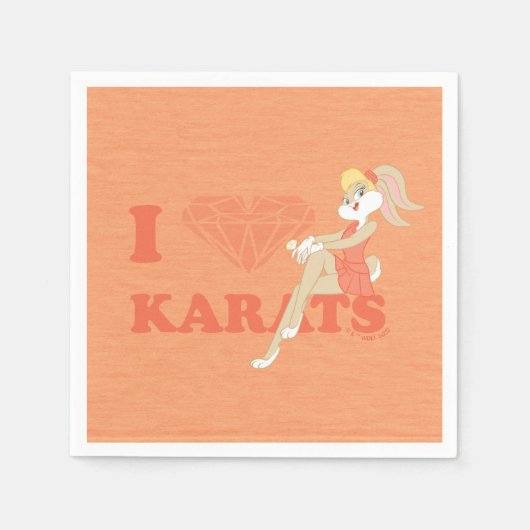 Serviette En Papier Lola Bunny I Heart Karats (Devant)