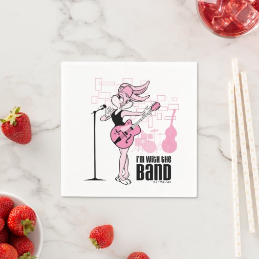 Serviette En Papier Lola Bunny Je suis avec le groupe (En situation)