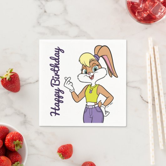 Serviette En Papier Lola Finger Heart (En situation)