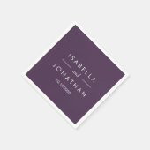 Serviette En Papier L'Olivier | Personnalisation du mariage corple (Coin)