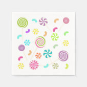 Serviette En Papier Lollipop Candy Motif Papier (Devant)