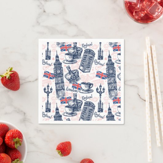 Serviette En Papier Londres, Angleterre (En situation)