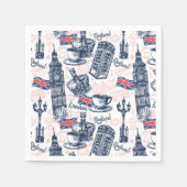 Serviette En Papier Londres, Angleterre (Devant)