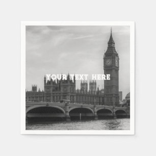Serviette En Papier Londres Angleterre Royaume-Uni Big Ben UK