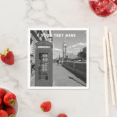 Serviette En Papier Londres Angleterre Royaume-Uni Big Ben UK Napkins (En situation)