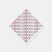Serviette En Papier Londres Union Jack British Drapeau Typographie Élé (Coin)