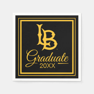 Serviette En Papier Long Beach State Logo Graduation