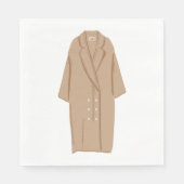 Serviette En Papier Long manteau de printemps (Devant)