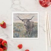 Serviette En Papier "Longhorn" (En situation)