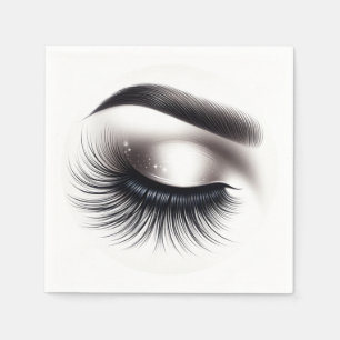 Serviette En Papier Longue Black Wispy Eyelashes Lash Extensions Beaut
