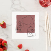 Serviette En Papier Looking (En situation)