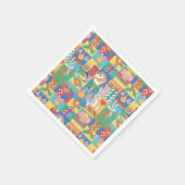 Serviette En Papier LOONEY TUNES™ | Joyeuses fêtes Motif de Noël (Coin)