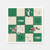 Serviette En Papier LOONEY TUNES™ Soccer Grid Pattern (Devant)