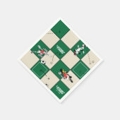 Serviette En Papier LOONEY TUNES™ Soccer Grid Pattern (Coin)