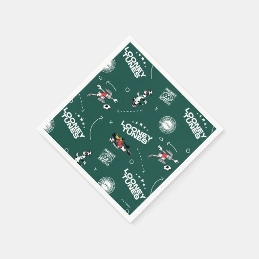 Serviette En Papier LOONEY TUNES™ Soccer Playbook Pattern (Coin)