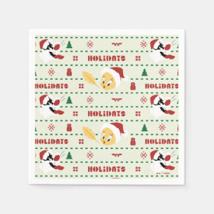 Serviette En Papier LOONEY TUNES™ SYLVESTER™ & TWEETY™ Motif de vacanc