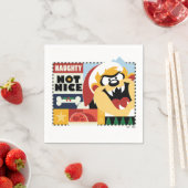 Serviette En Papier LOONEY TUNES™ TAZ™ Naughty Not Nice (En situation)