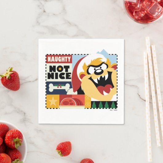 Serviette En Papier LOONEY TUNES™ TAZ™ Naughty Not Nice (En situation)