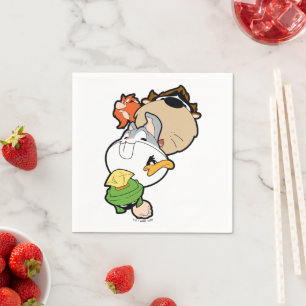 Serviette En Papier LOONEY TUNES™ Têtes massives stylisées