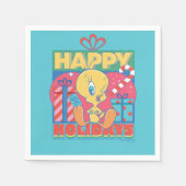 Serviette En Papier LOONEY TUNES™ | TWEETY™ Joyeuses fêtes (Devant)