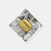 Serviette En Papier L'or de Faux encourage des serviettes de photo de (Coin)