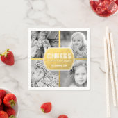 Serviette En Papier L'or de Faux encourage des serviettes de vacances (En situation)