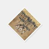 Serviette En Papier Lordy Lordy Look qui a 40 ballons d'anniversaire (Coin)