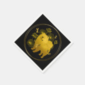 SERVIETTE EN PAPIER LORSQUE LES DRAGONS VOLENT CHOQUER (Coin)