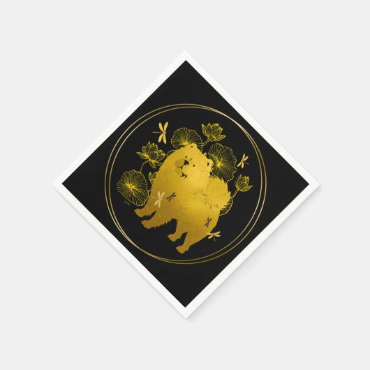SERVIETTE EN PAPIER LORSQUE LES DRAGONS VOLENT CHOQUER (Coin)