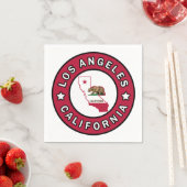 Serviette En Papier Los Angeles Californie (En situation)