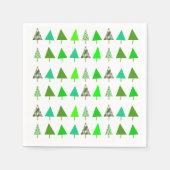 Serviette En Papier Lot d'arbre de Noël (Devant)