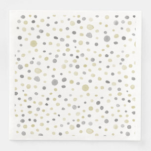 Serviette En Papier Lottie Confetti Aquarelle points Papier Napkin
