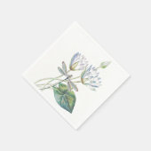 Serviette En Papier Lotus et libellules (Coin)