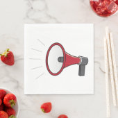Serviette En Papier Loud Megaphone (En situation)