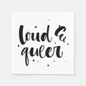 Serviette En Papier Loud & Queer (Devant)