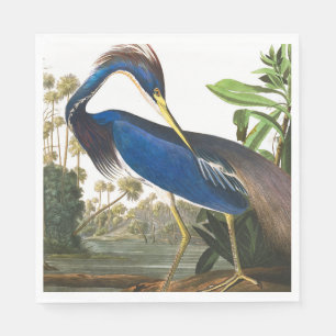 Serviette En Papier Louisiana Heron par John James Audubon